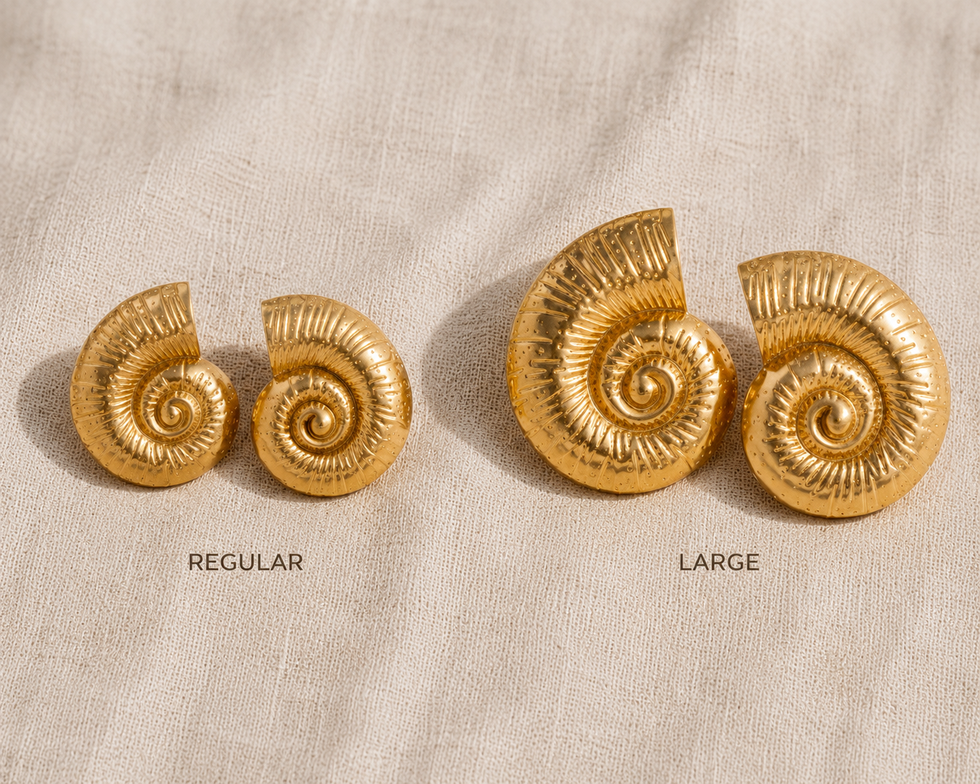 Thalassa Large Spiral Shell Earrings