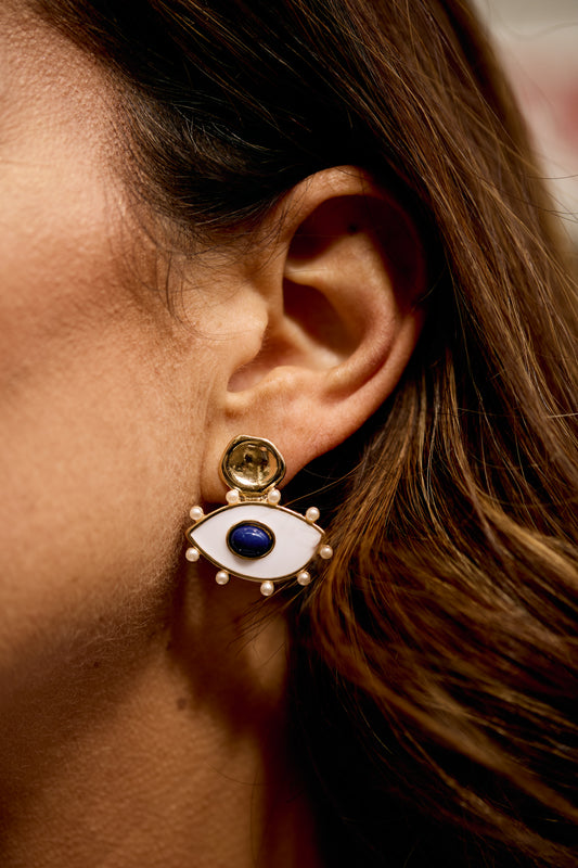 Persephone Evil Eye Statement Earrings