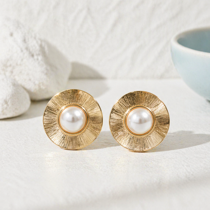 Selene White Earrings