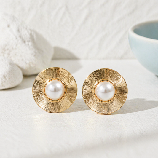 Selene White Earrings