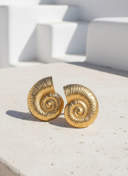 Thalassa Spiral Shell Earrings