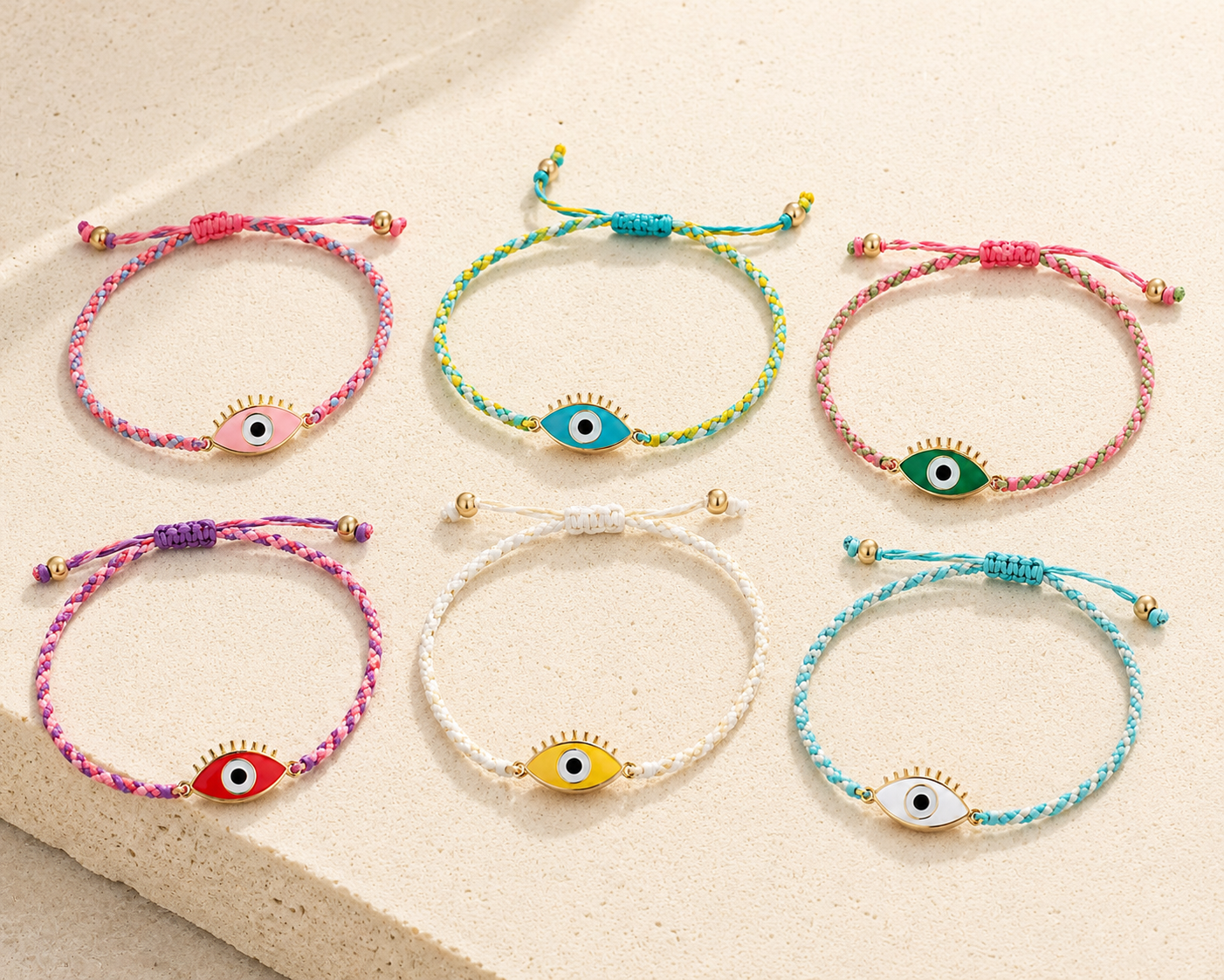 Lashed Evil Eye Bracelet