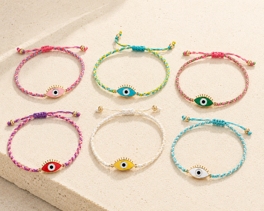 Lashed Evil Eye Bracelet