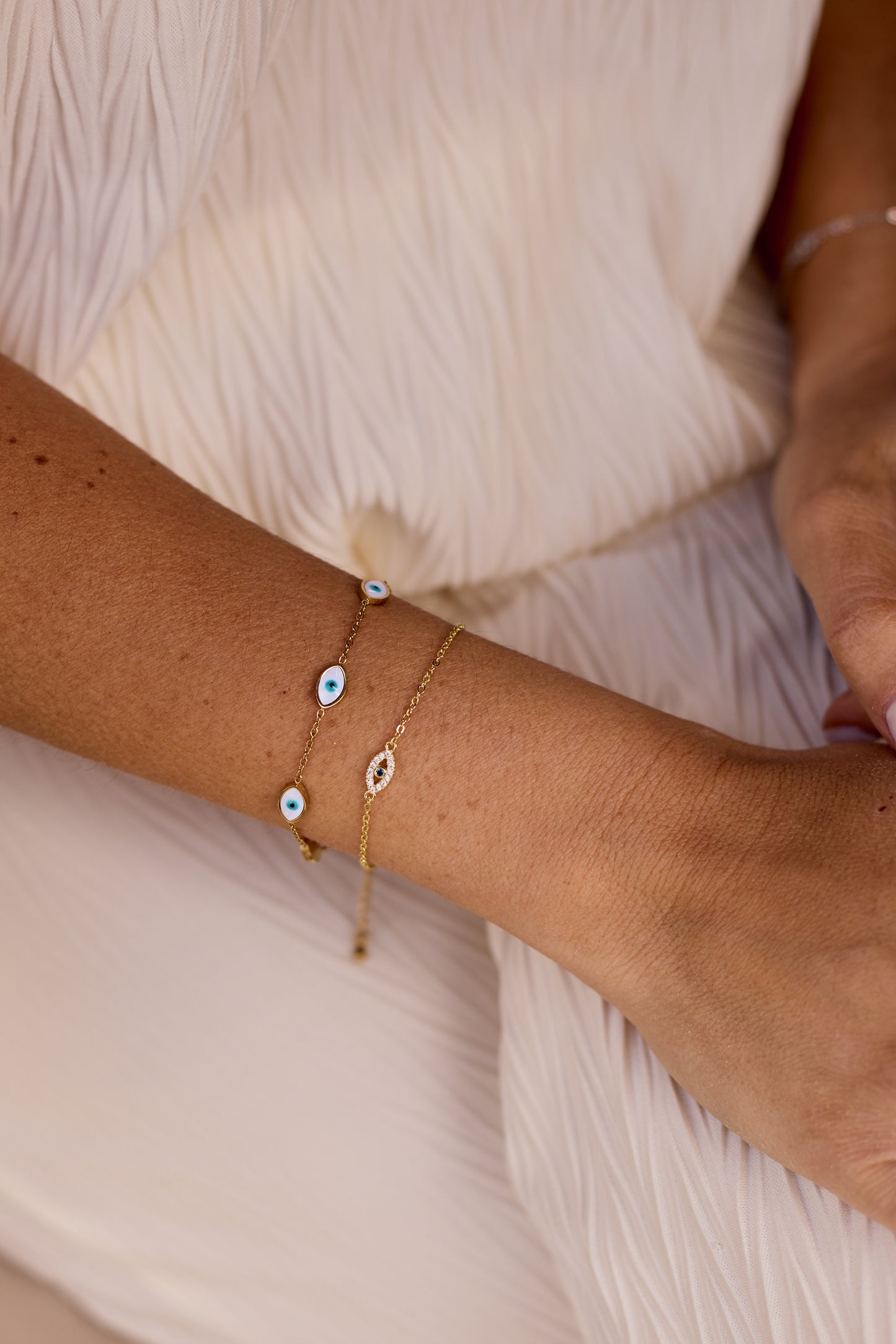 Athena Evil Eye Chain Bracelet