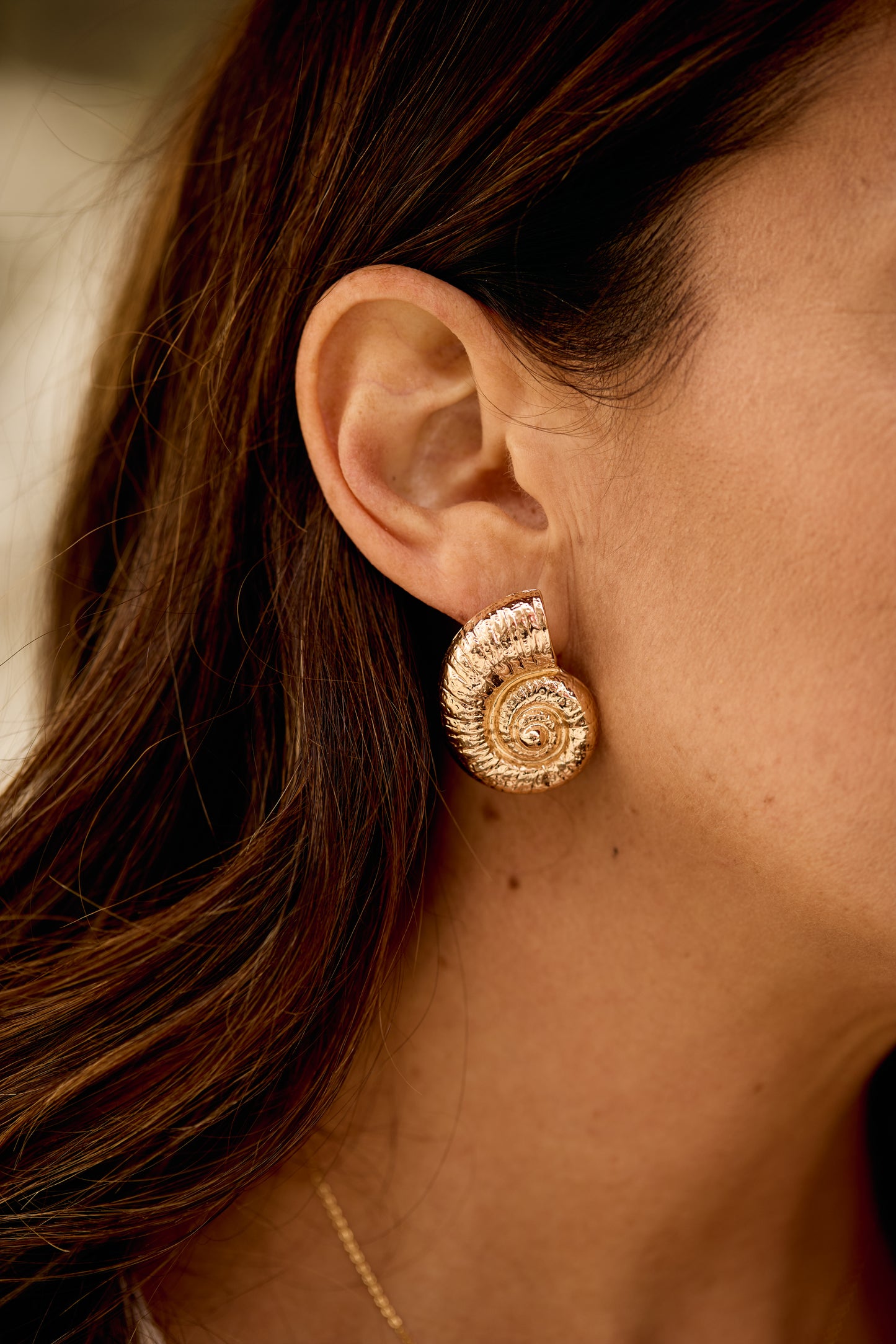 Thalassa Spiral Shell Earrings