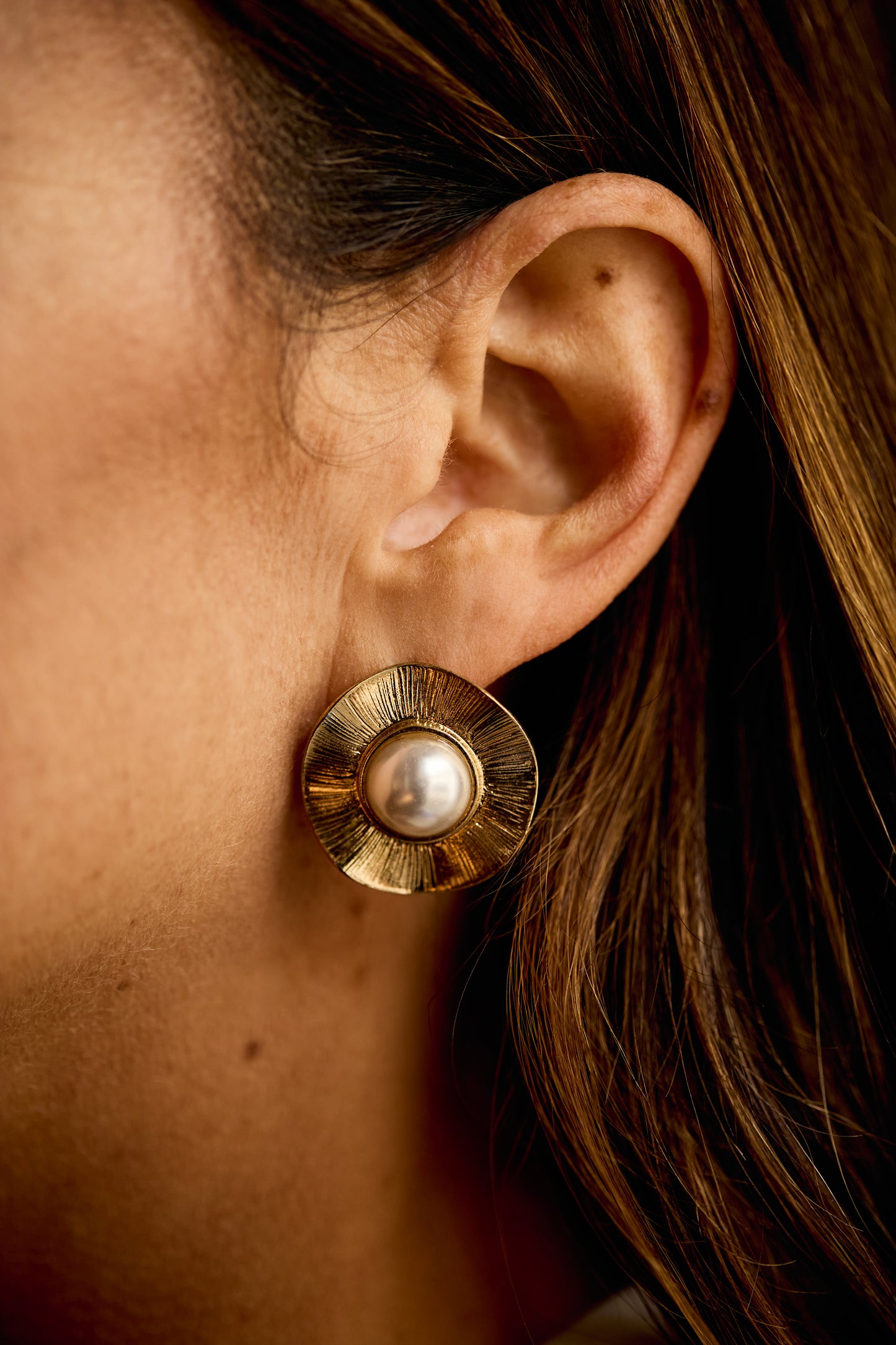 Selene White Earrings