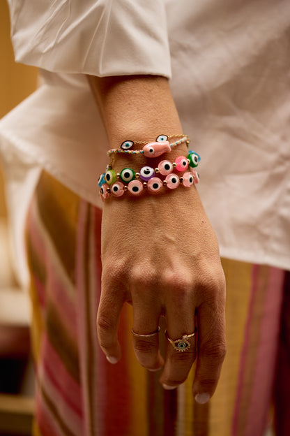 Evil Eye Beaded Bracelet
