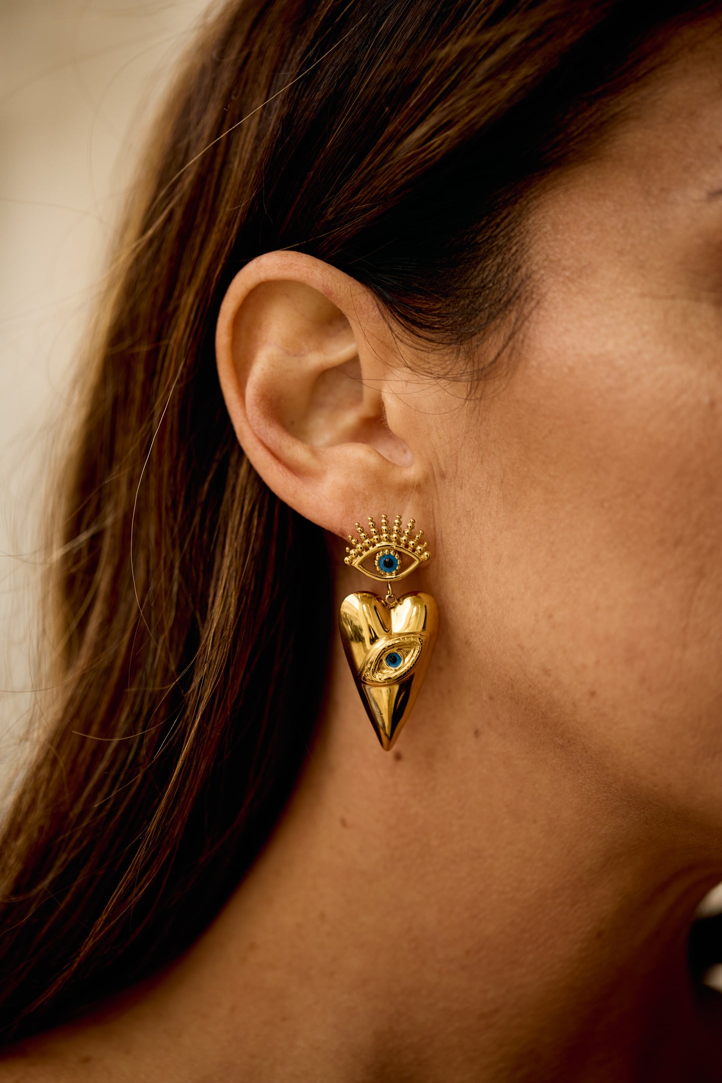 Daphne Evil Eye Statement Earrings