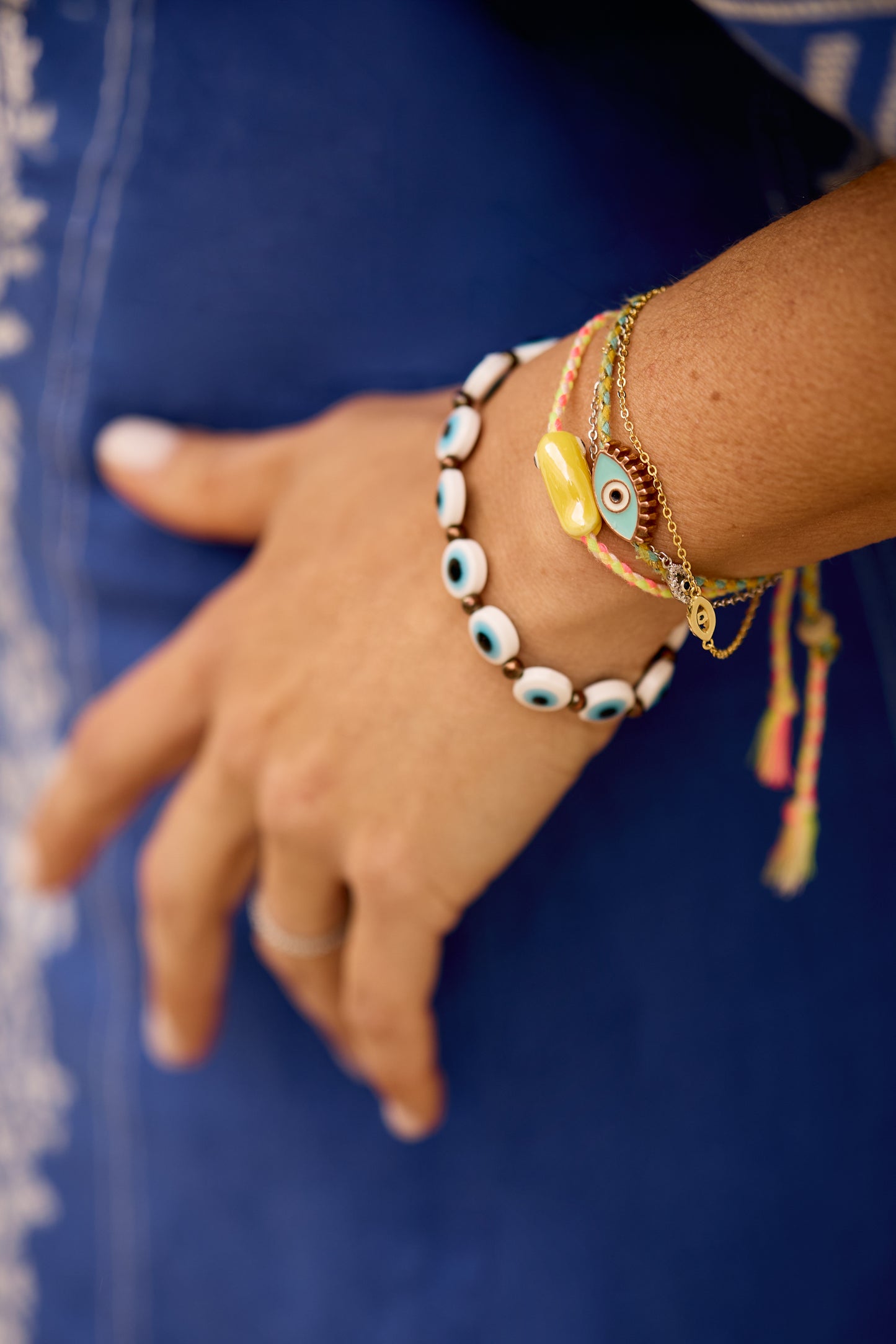 Lashed Evil Eye Bracelet