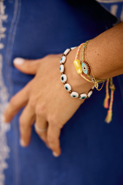 Lashed Evil Eye Bracelet